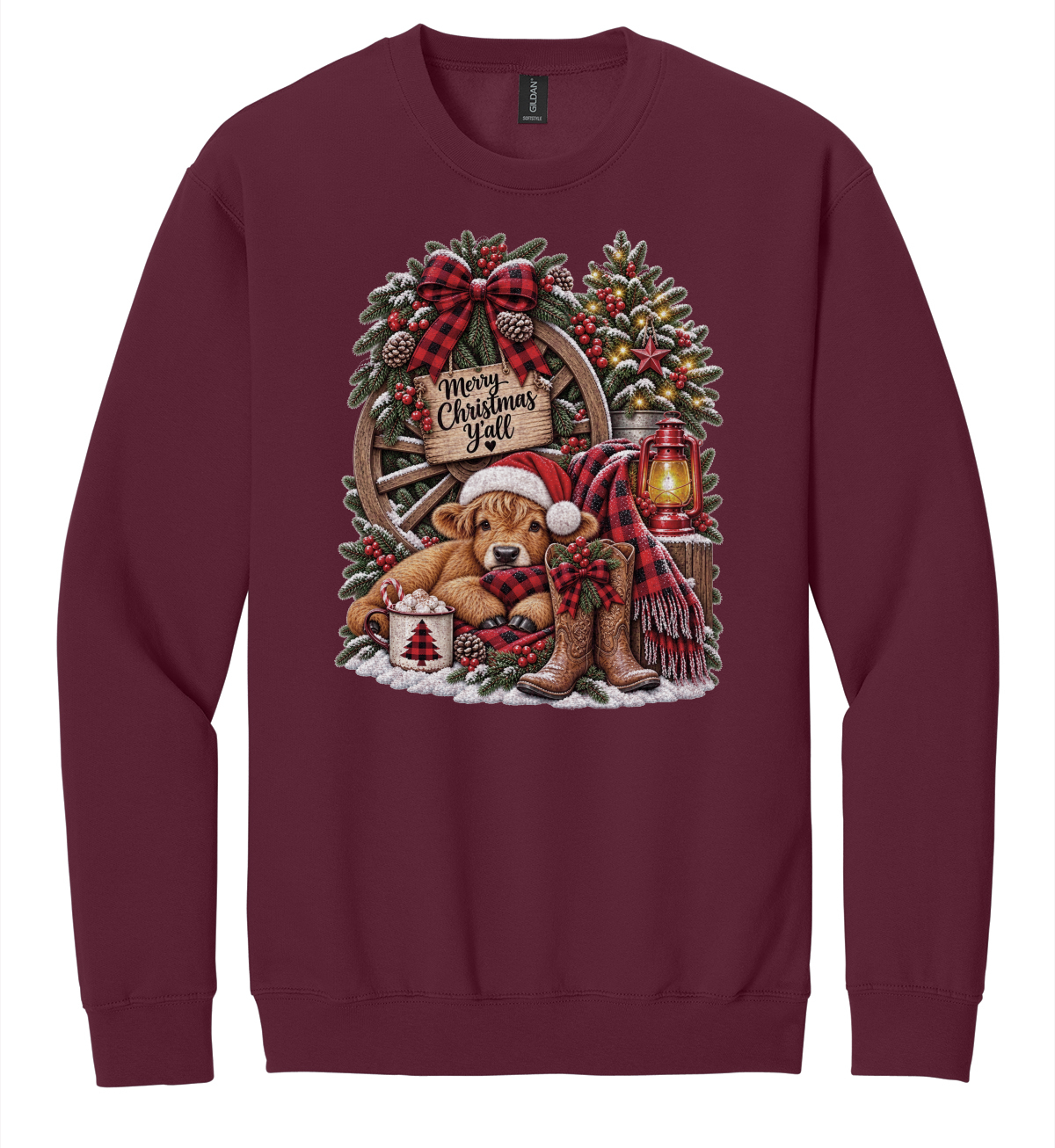 Cow Themed Christmas Shirt