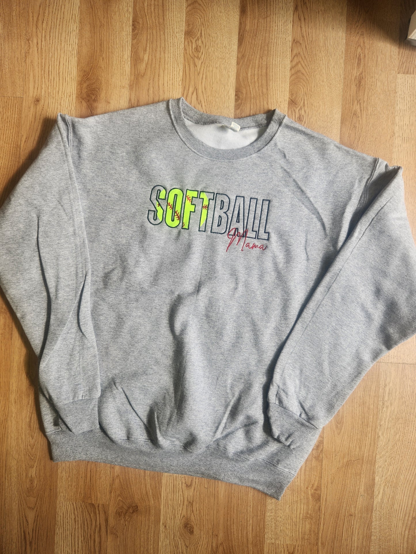 Embroidered Softball Mama