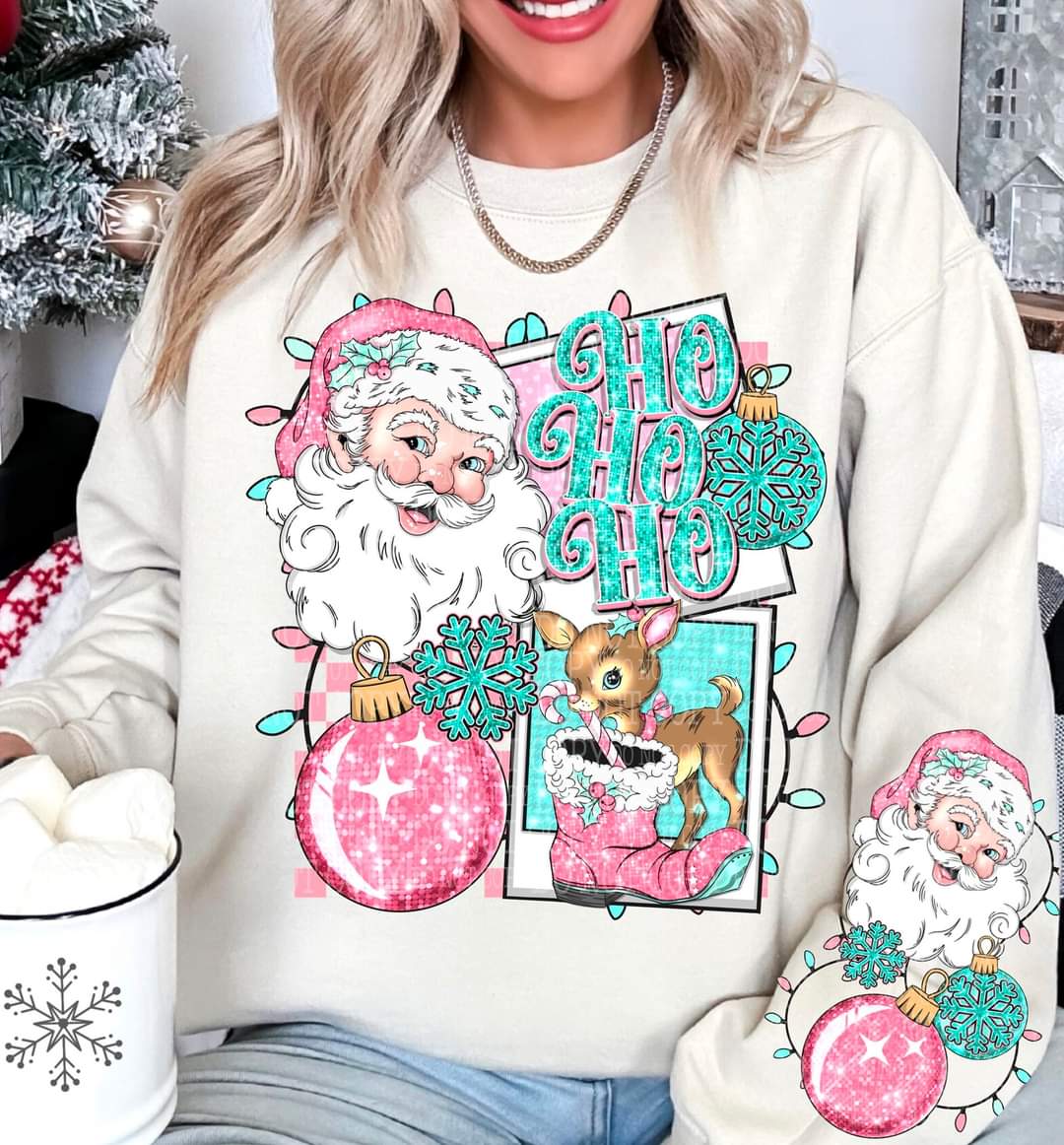 Hohoho Santa Shirt With Sleeve