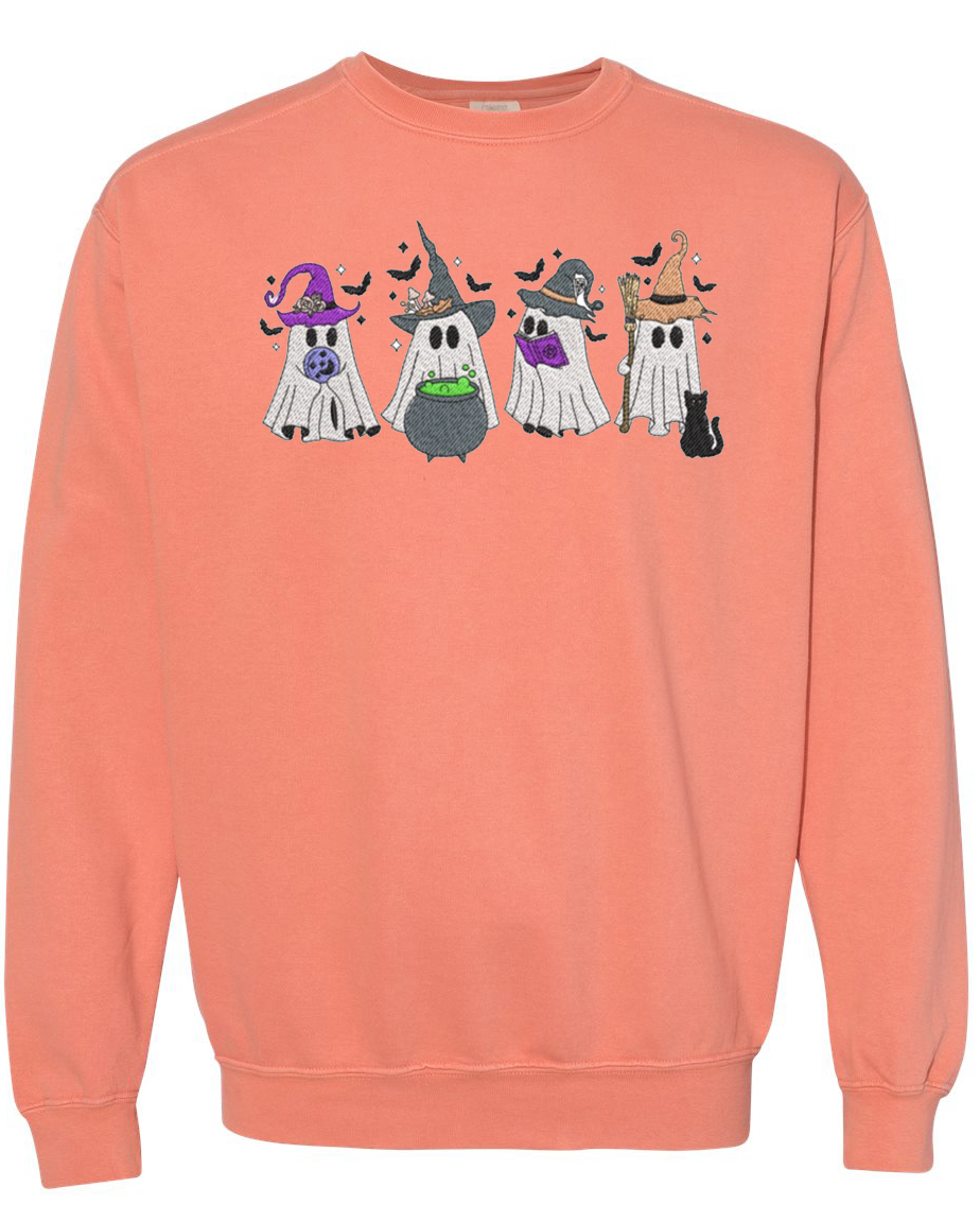 Embroidery Ghost Sweatshirt
