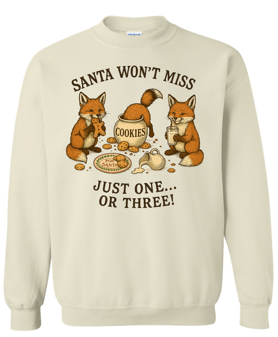 SANTA WON'T MISS JUST ONE OR THREE!