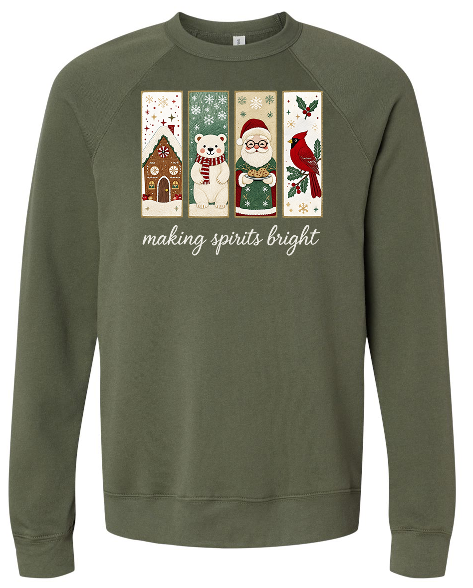 Embroidered-style Making Spirits Bright