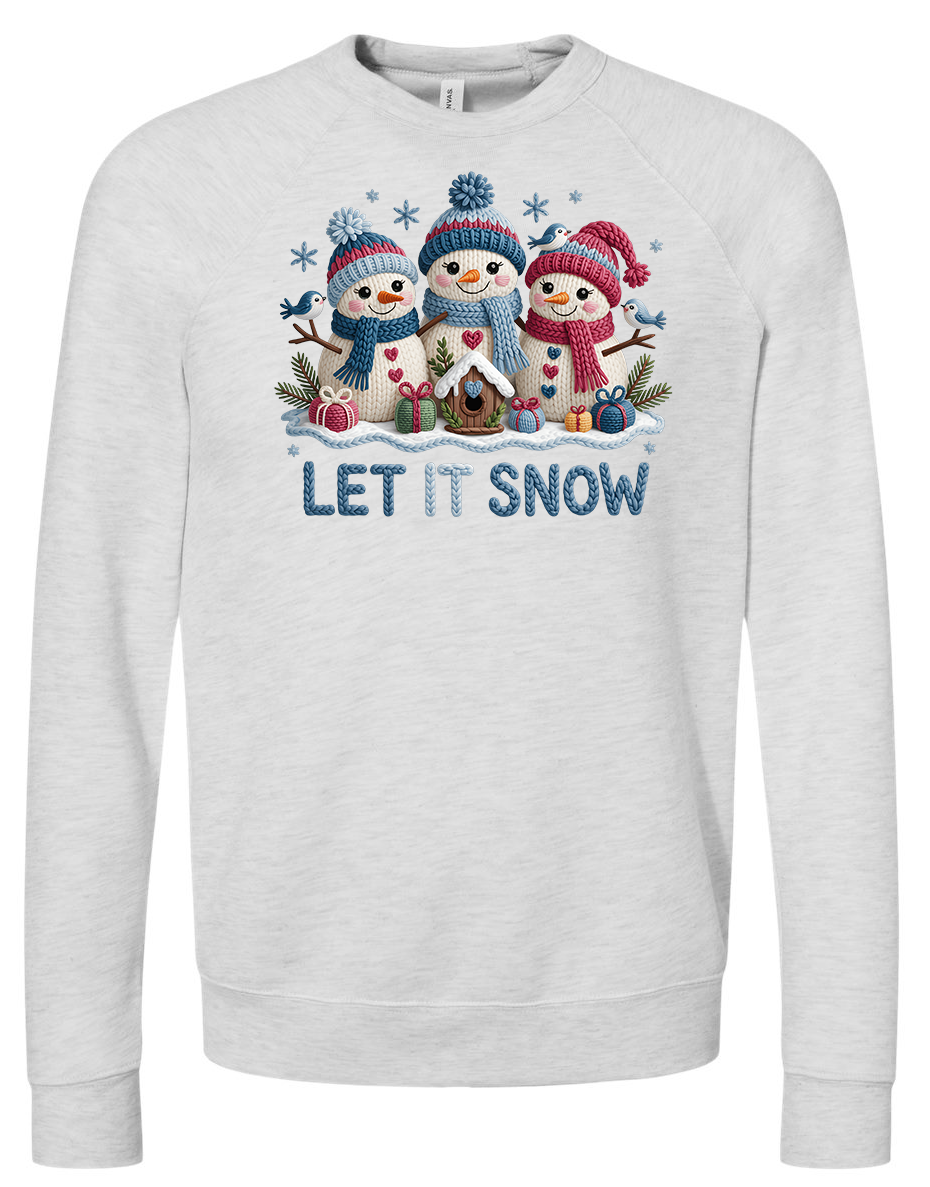 3D Chenille Embroidery Snowmen