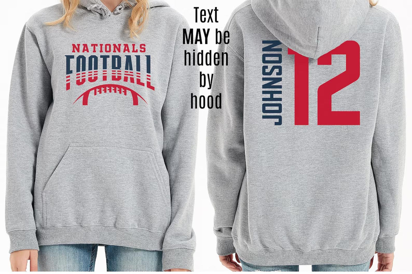 Personalized Football Hoodie/Crewneck