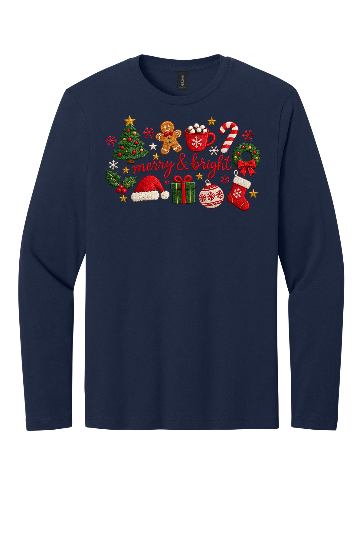 Embroidered Merry & Bright