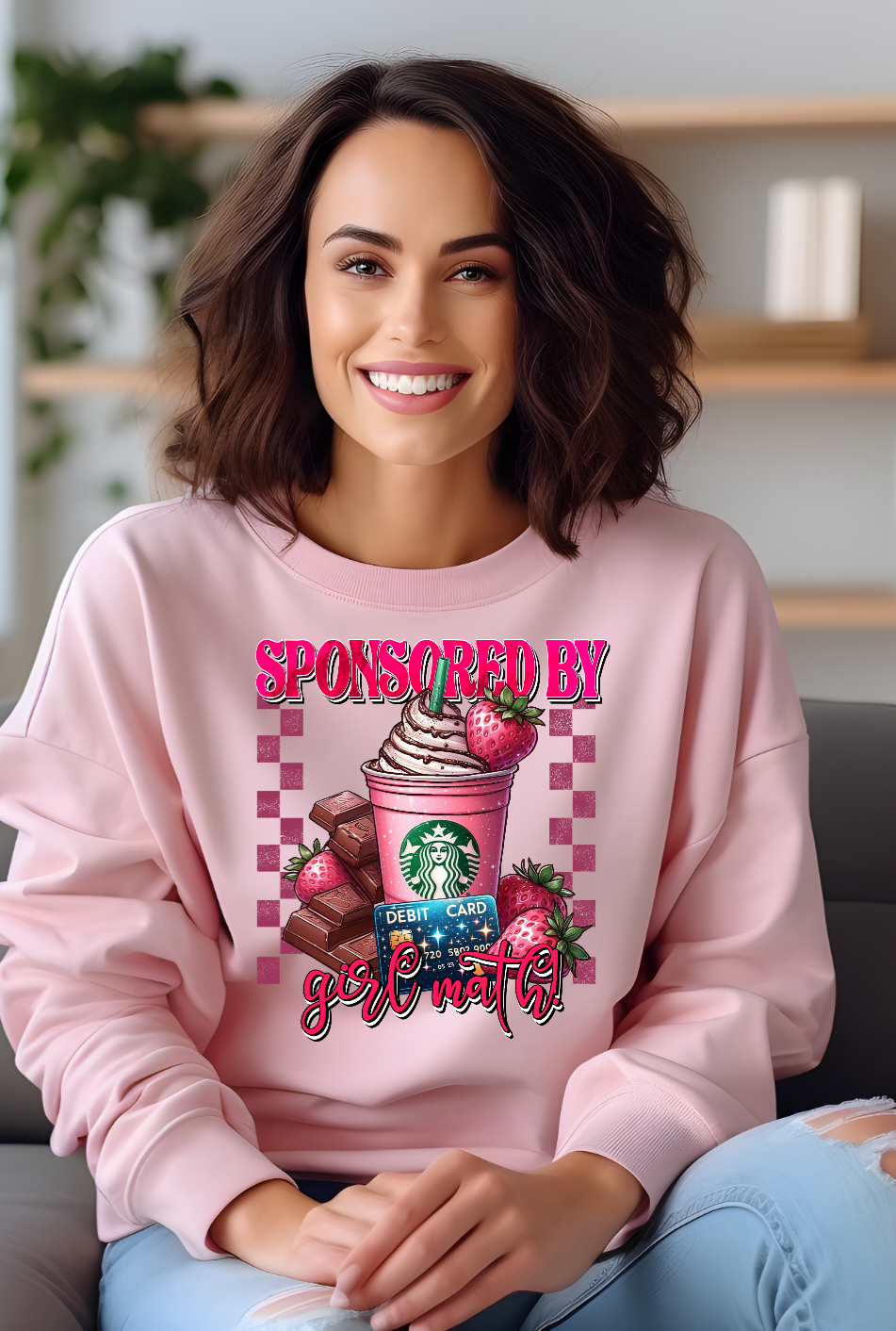 Sponsored By Girl Math Shirt