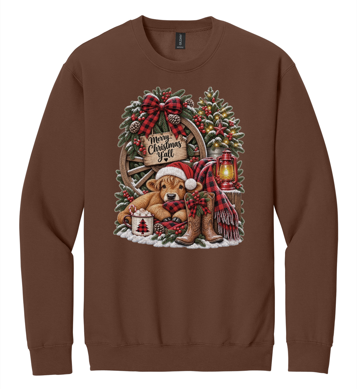 Cow Themed Christmas Shirt
