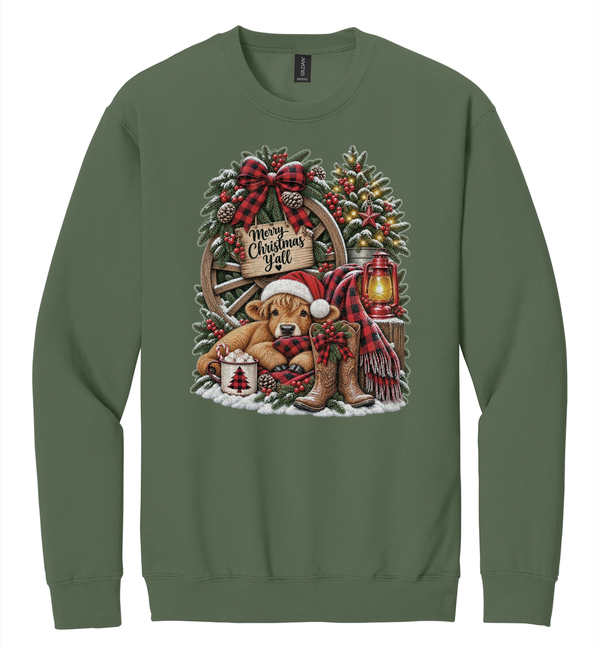 Cow Themed Christmas Shirt
