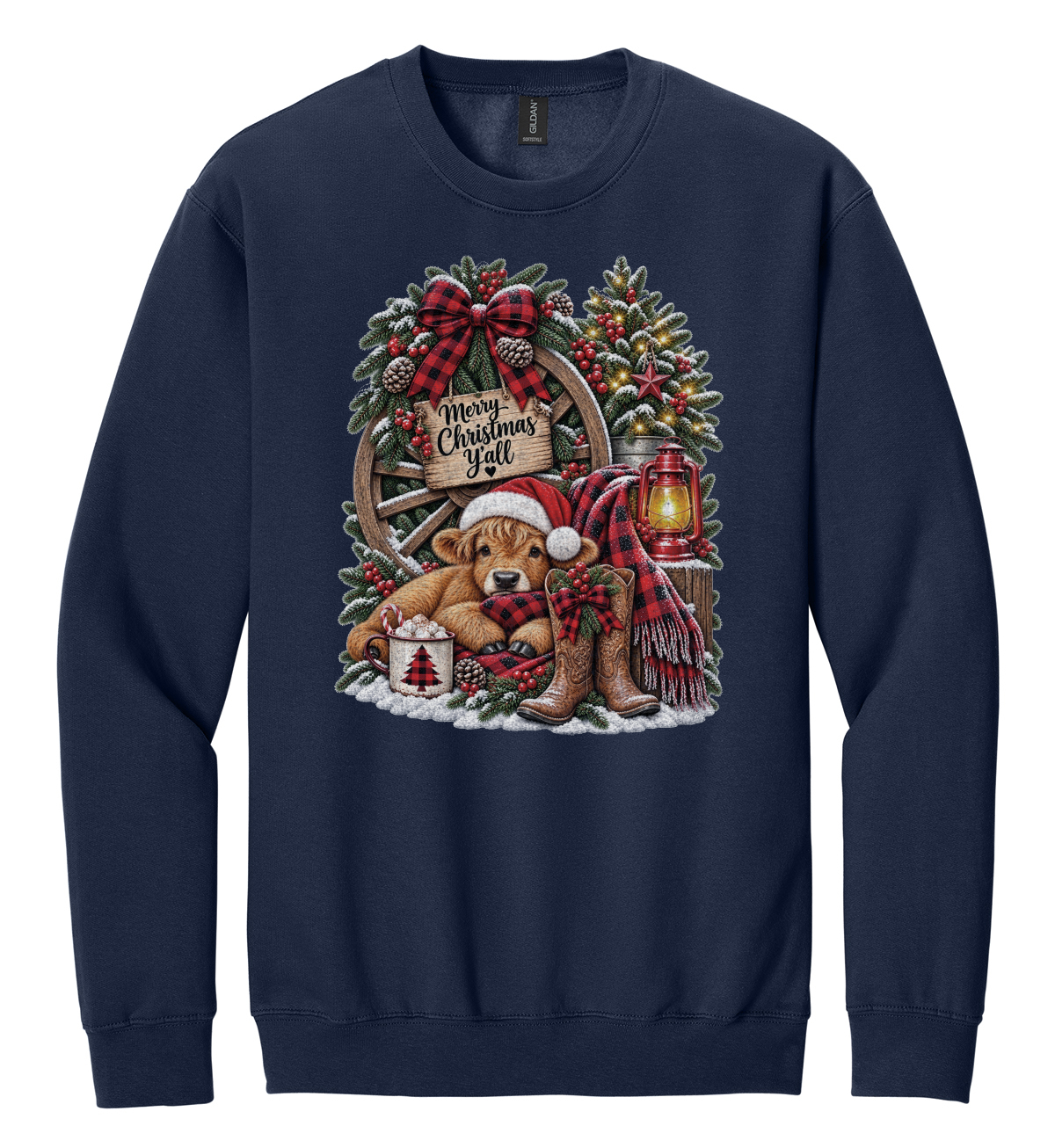 Cow Themed Christmas Shirt