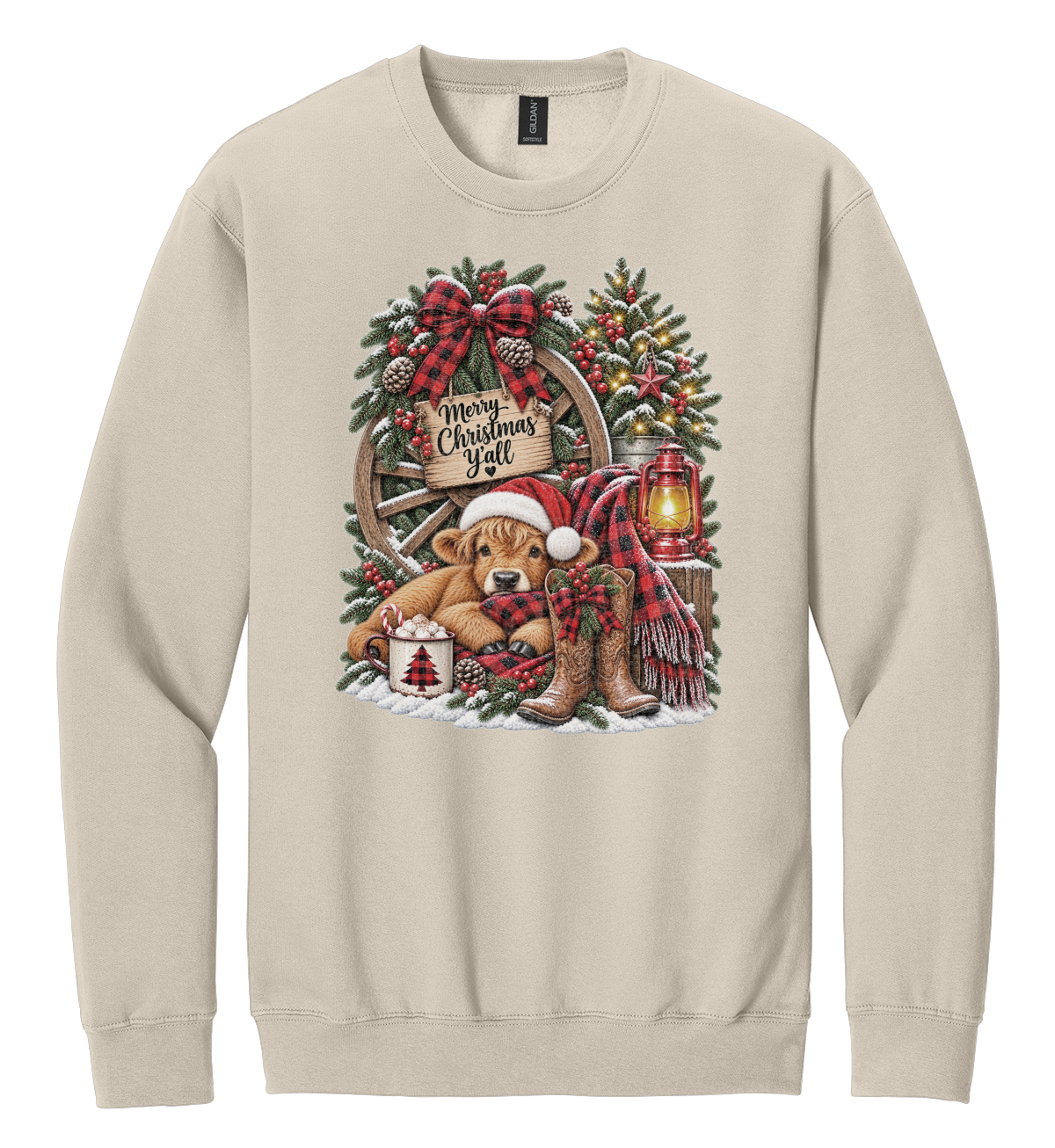 Cow Themed Christmas Shirt