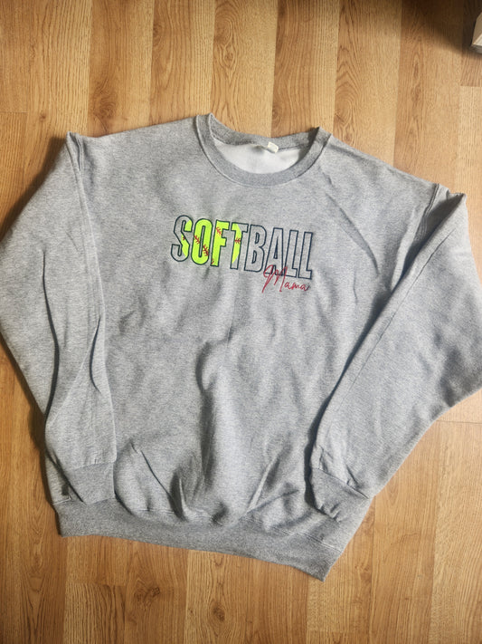 Embroidered Softball Mama