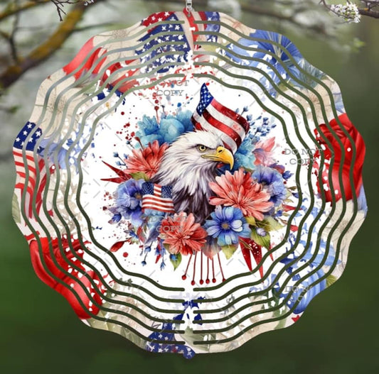 Patriotic Eagle Flag Spinner