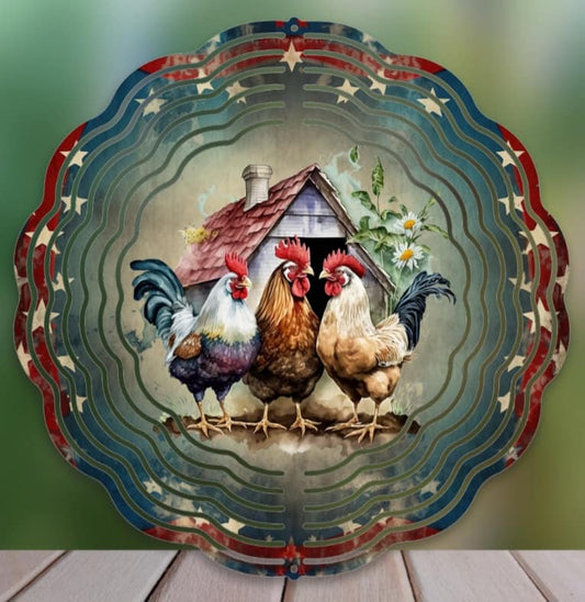Rooster Wind Spinner