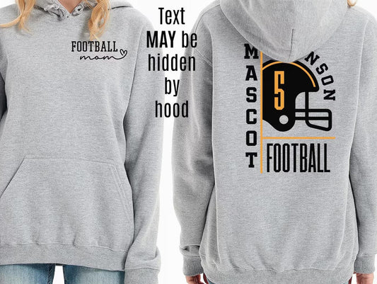 Personalized Game Day Football Hoodie