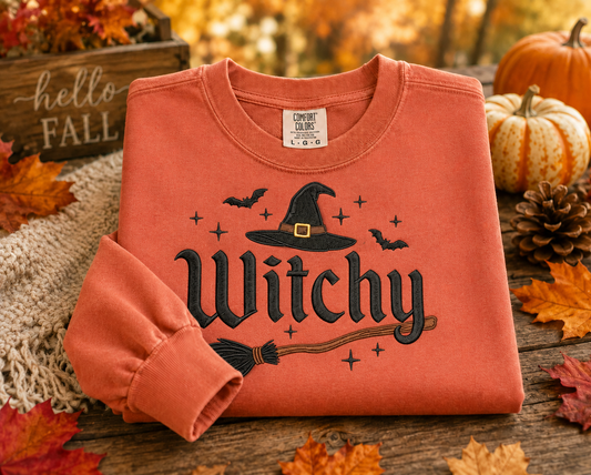 Embroidered Witchy Crewneck