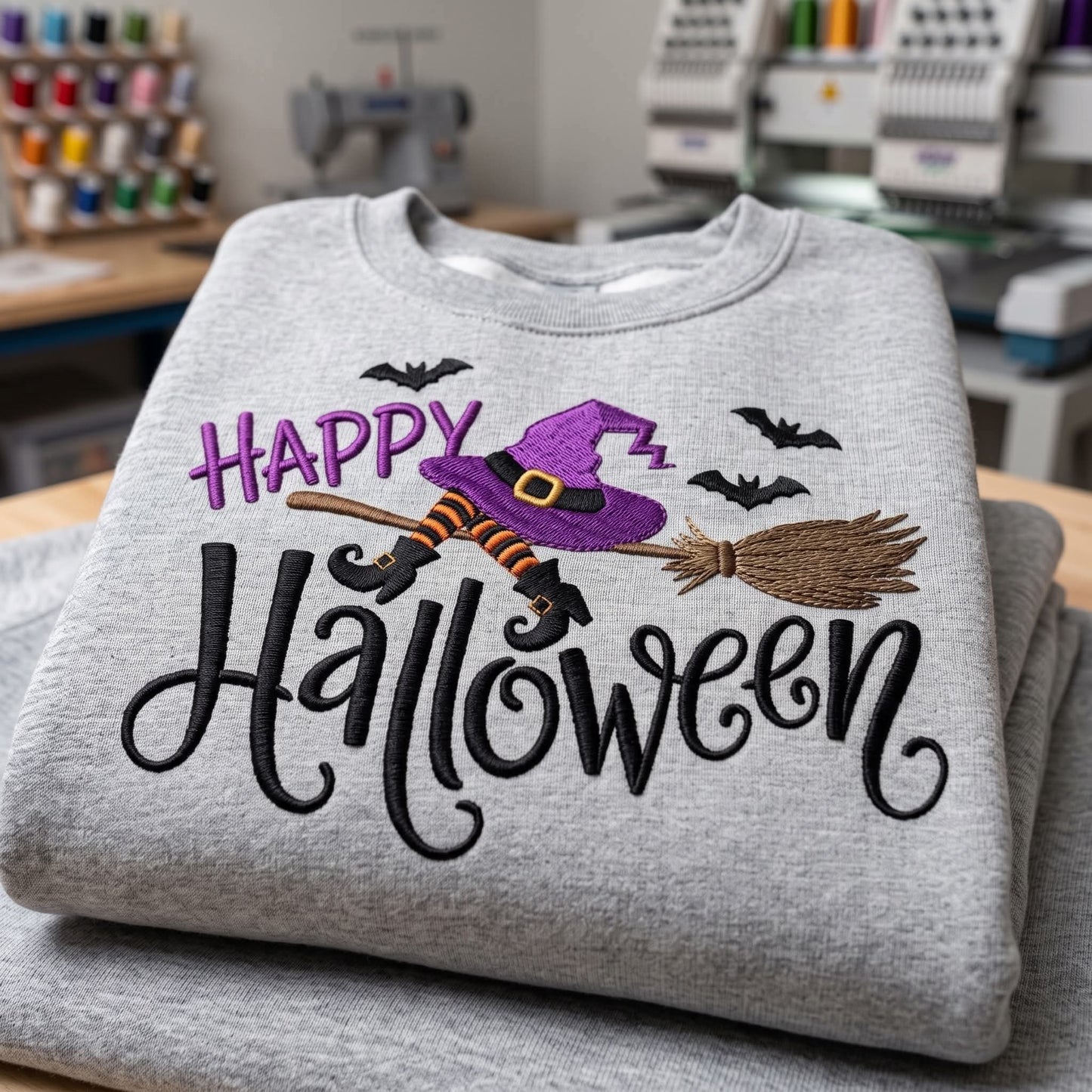 Embroidered Happy Halloween