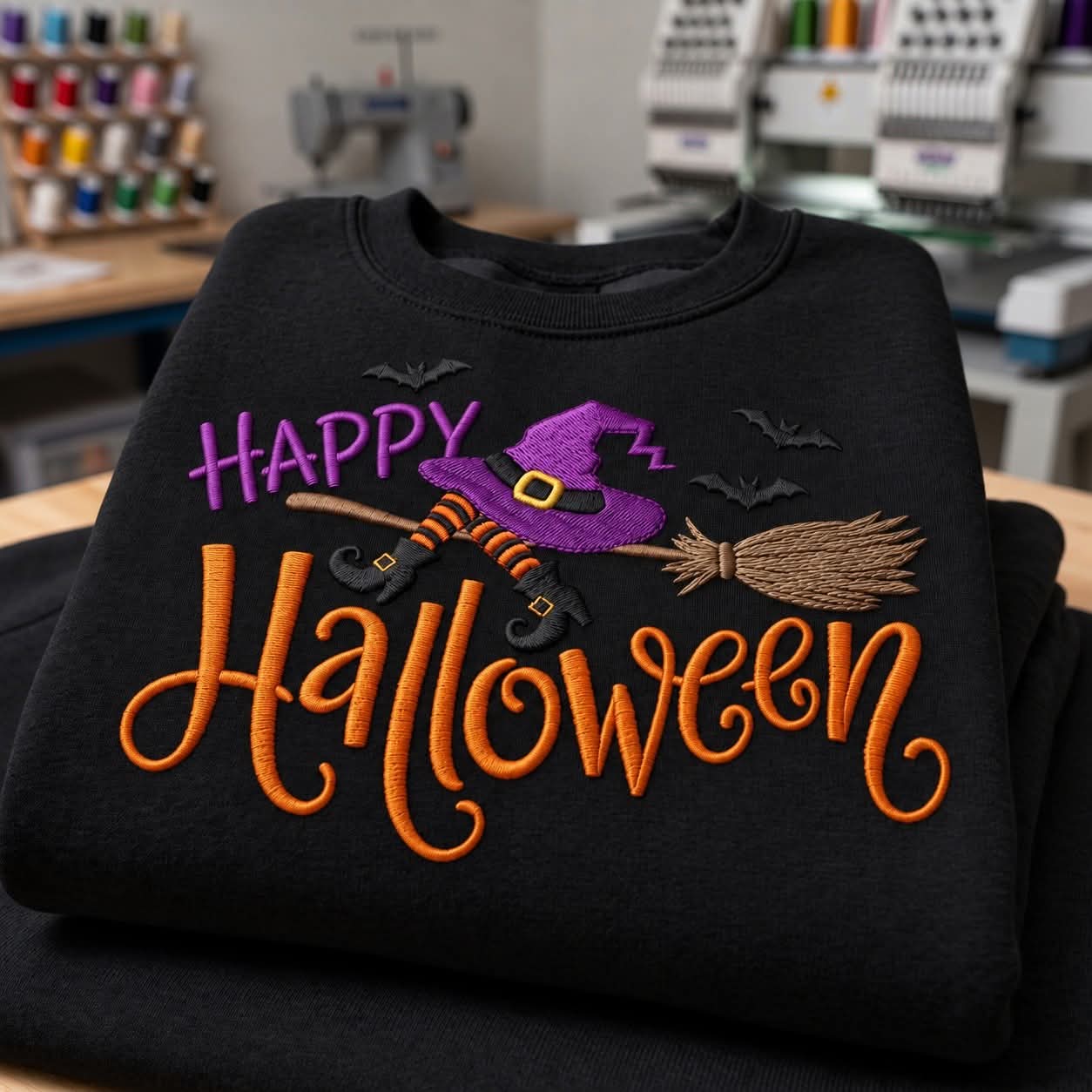 Embroidered Happy Halloween