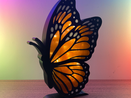 Monarch Butterfly Book Nook / Light-Up Lantern
