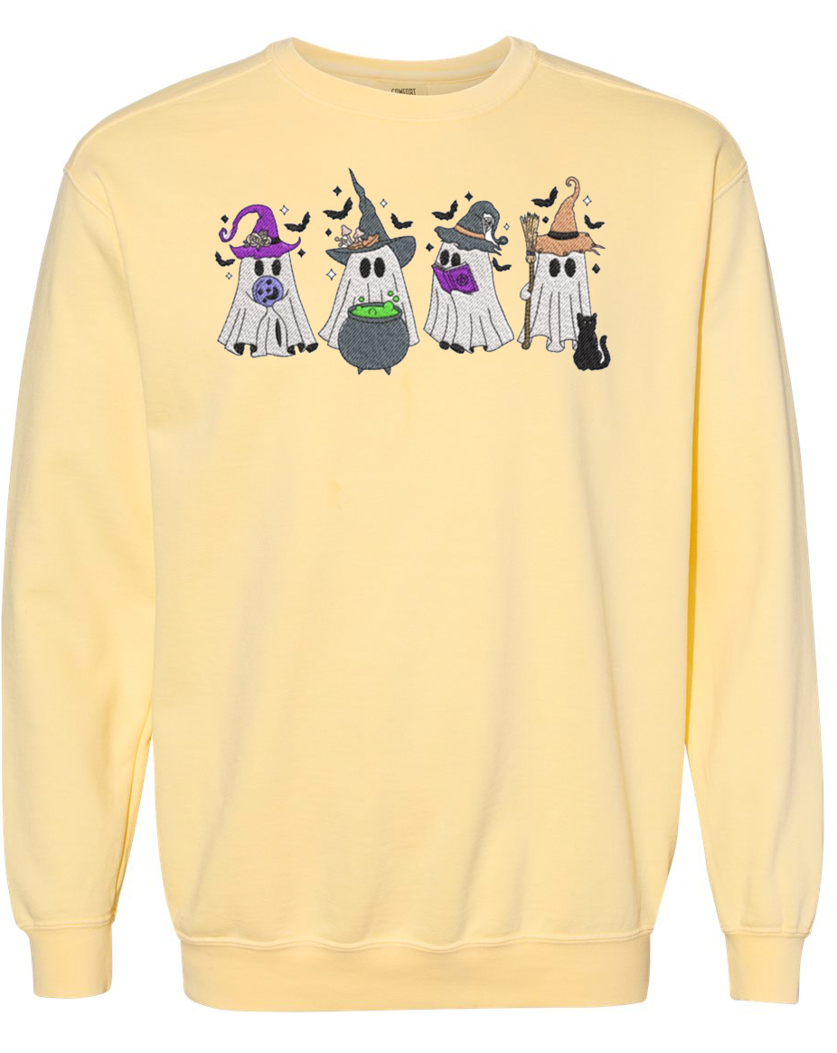 Embroidery Ghost Sweatshirt
