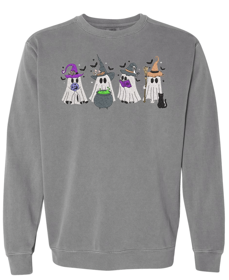 Embroidery Ghost Sweatshirt