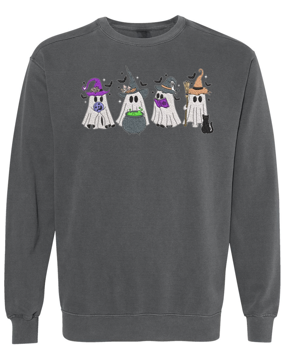 Embroidery Ghost Sweatshirt