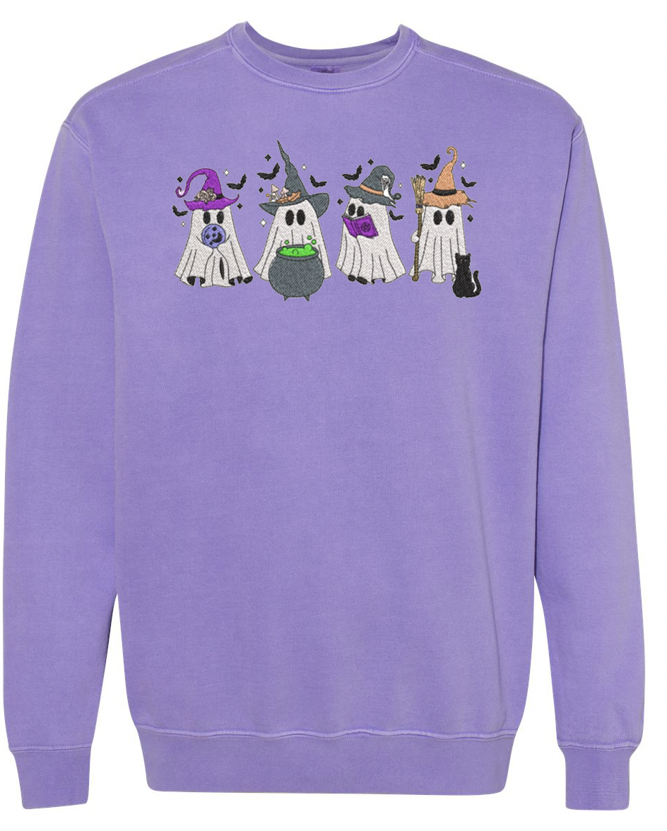 Embroidery Ghost Sweatshirt