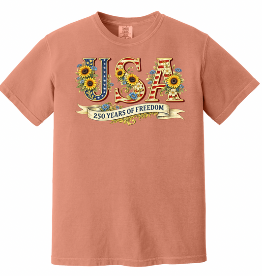 USA Floral Sunflower 250 Years