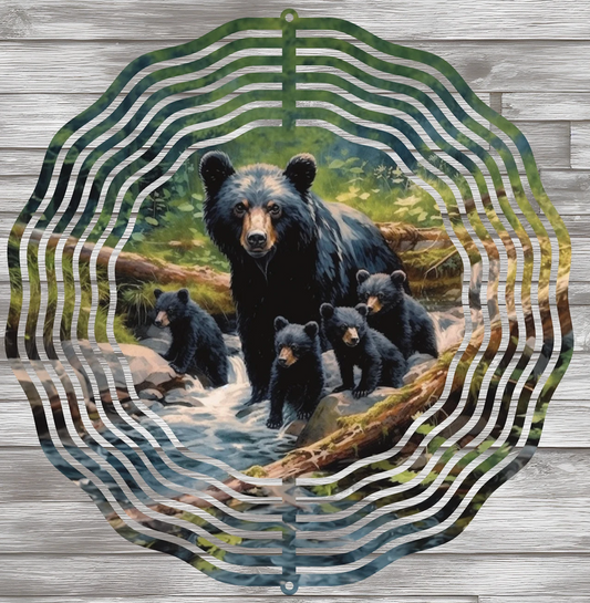 Black Bear Wind Spinner
