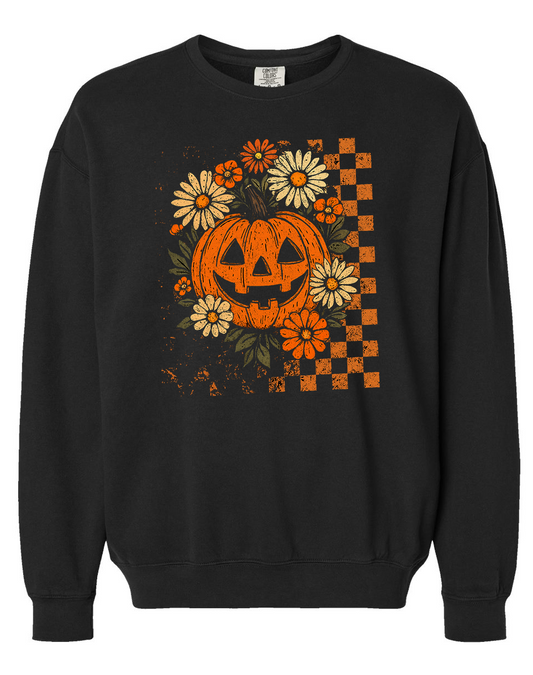 Checkered Pumpkin Shirt (Black shirt only)