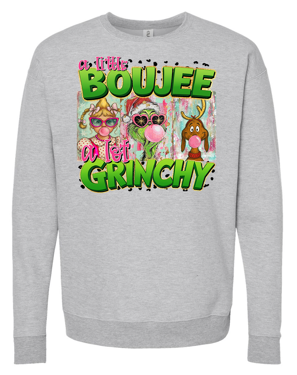 A Little Boujee A Lot Grinchy Shirt