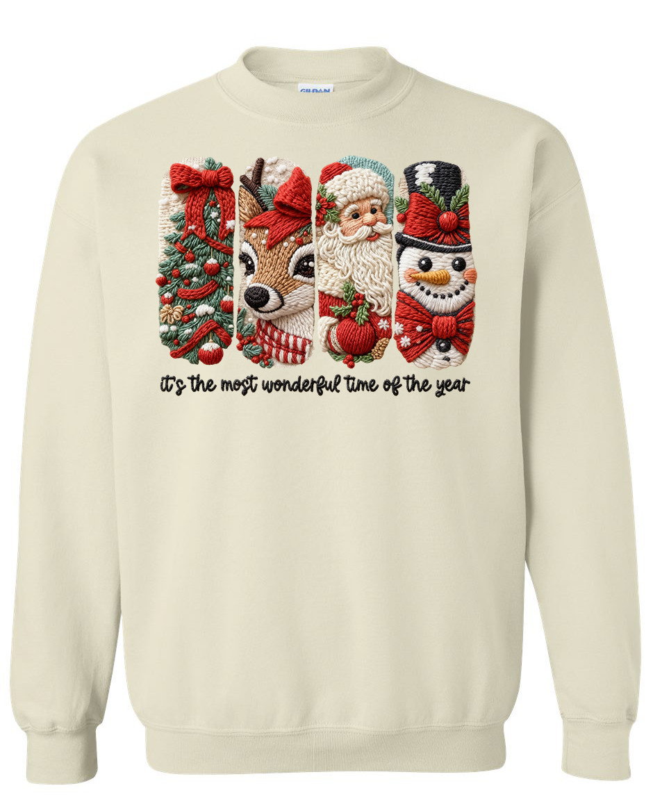 Chunky Knit Coquette Christmas Doodles Shirt