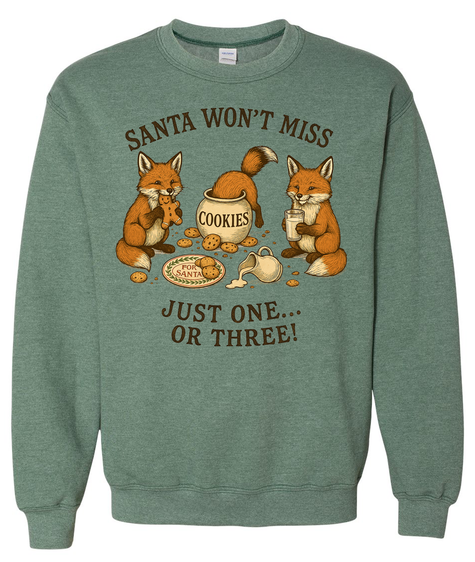 SANTA WON'T MISS JUST ONE OR THREE!