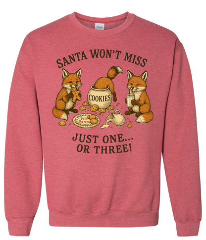 SANTA WON'T MISS JUST ONE OR THREE!