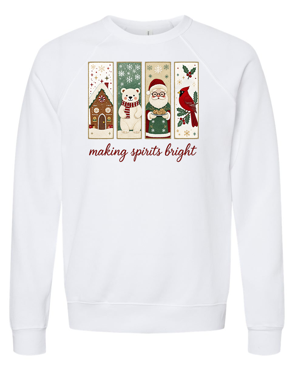 Embroidered-style Making Spirits Bright