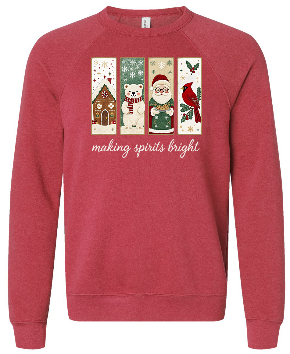 Embroidered-style Making Spirits Bright