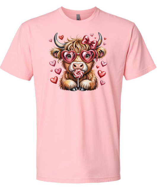 A charming fluffy Highland cow