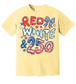 Red White & 250 Anniversary Doodle Shirt