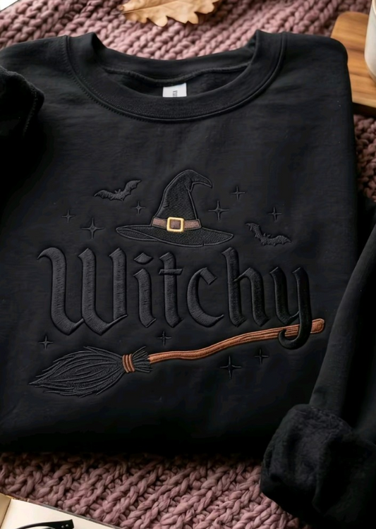 Embroidered Witchy Crewneck