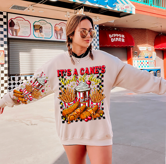 It's A Cane's Kind Of Day W/Sleeve Shirt