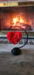 Heart Rose with Stand
