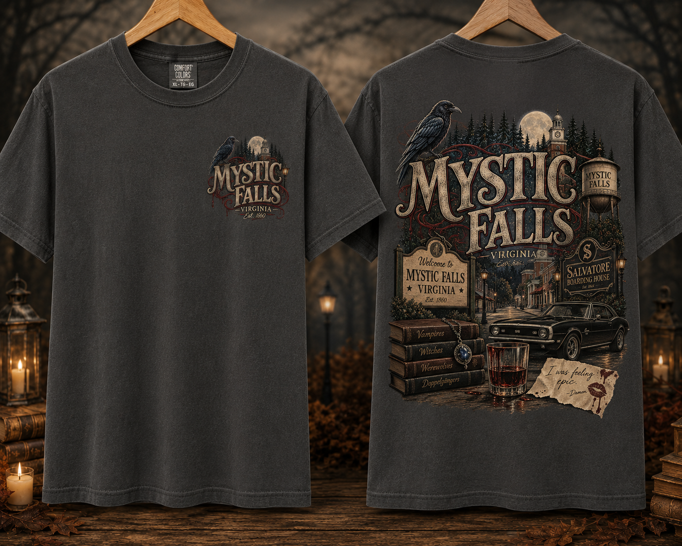 Mystic Falls Lest Chest/Back
