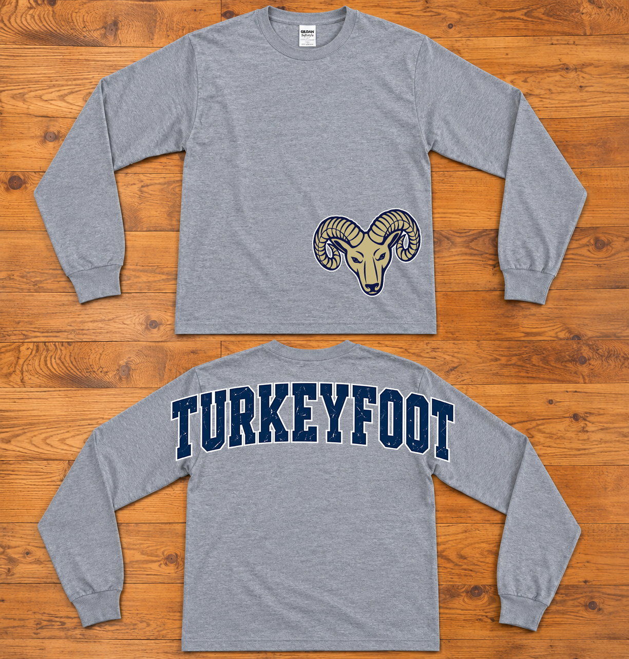 2026 Oversized Arm to Arm Turkeyfoot and Bottom Front Mascot