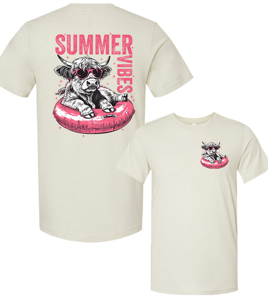 Summer Vibes Highland Cow