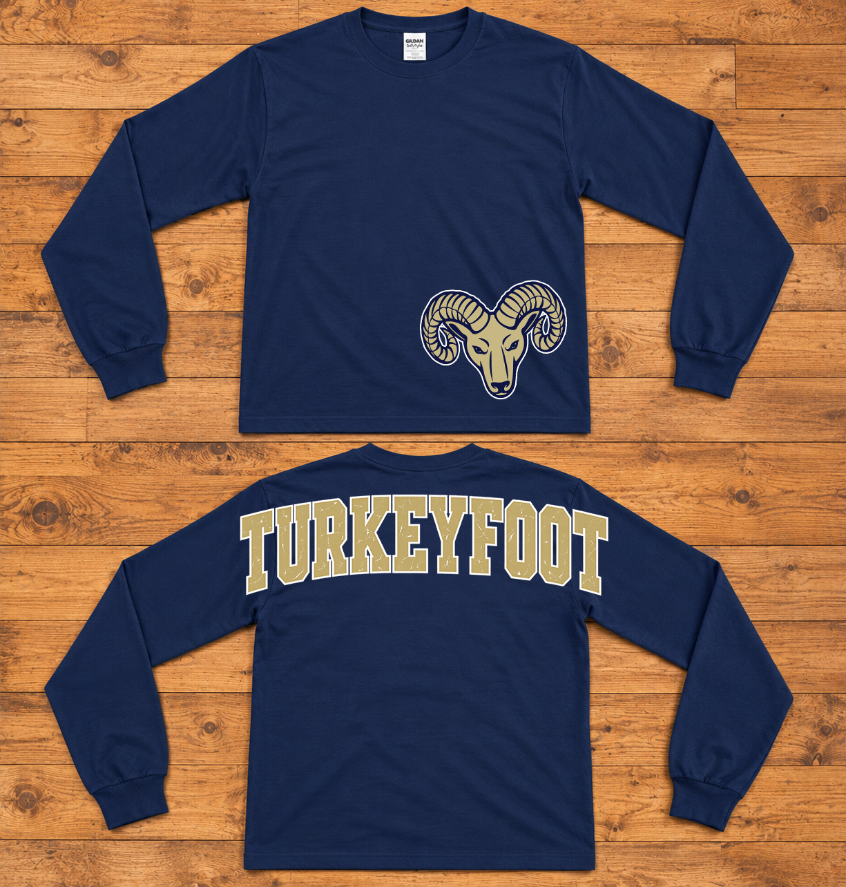 2026 Oversized Arm to Arm Turkeyfoot and Bottom Front Mascot