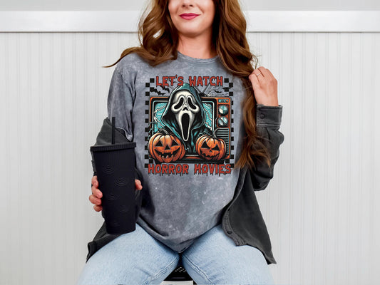 Scream Let's Watch Horror Movies Shirt