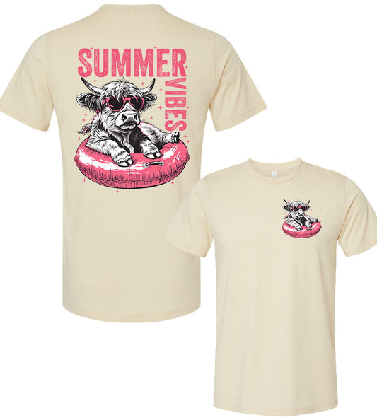 Summer Vibes Highland Cow